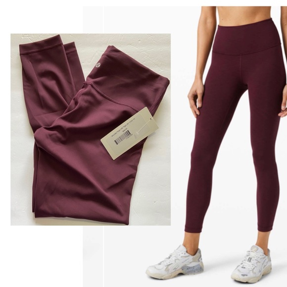 lululemon athletica Pants - Lululemon Leggings Wunder Train HR 25” Cassis 10